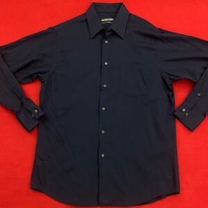 GEOFFREY BEENE Regular Fit Wrinkle Free Cotton/Poly Shirt